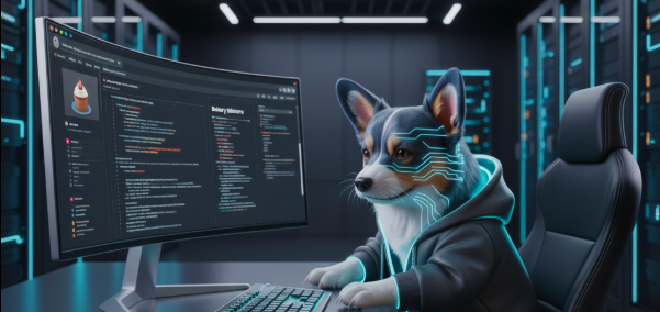 Corgi hacking the bakery
